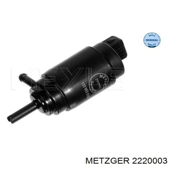 Comprar 2220003 Metzger Bomba de agua limpiaparabrisas, delantera