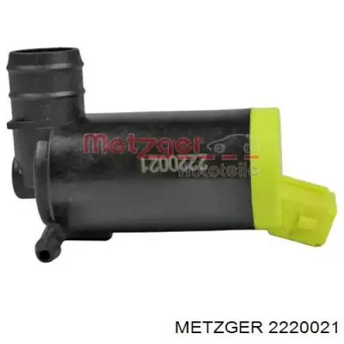 2220021 Metzger bomba de agua limpiaparabrisas, delantera