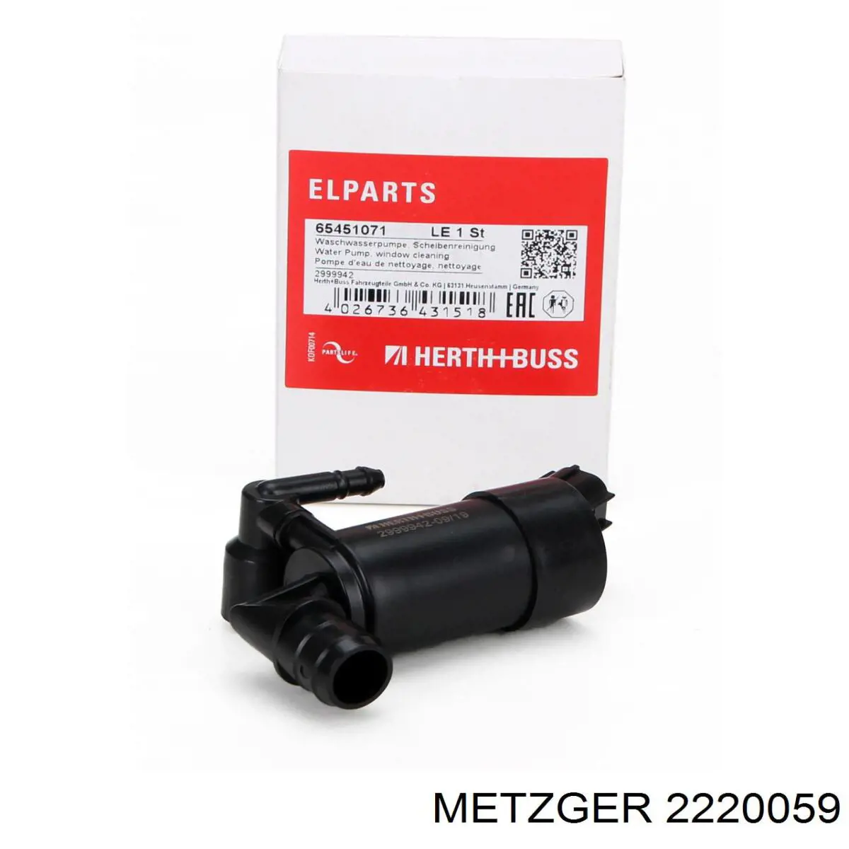 Bomba-motor de limpiaparabrisas delantero/trasero Metzger 2140380