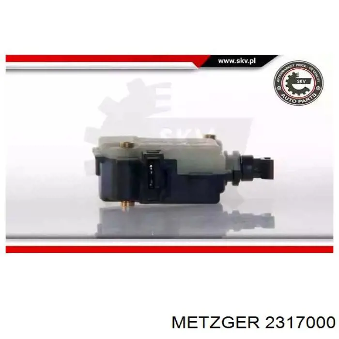 Motor de apertura/cierre del cierre del maletero (puerta trasera 3/5) Metzger 2317000