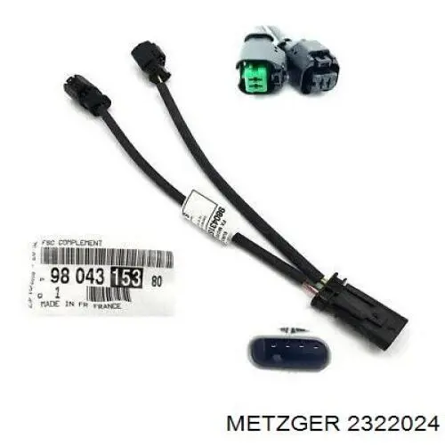 Cable de sensor, temperatura del refrigerante Metzger 2322024