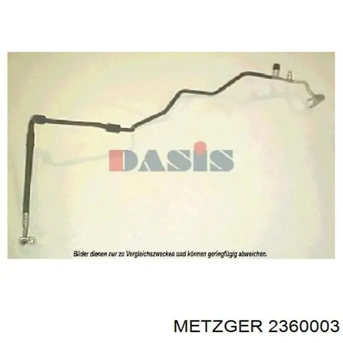 2360003 Metzger tubería de baja / alta presión, aire acondicionado, de condensador a evaporador