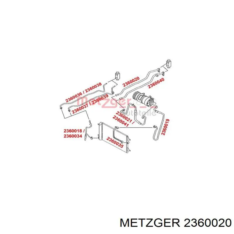 Comprar KTT160028 Thermotec Manguera de aire acondicionado de evaporador al compresor