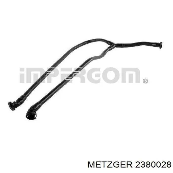 Tubo de ventilación del cárter 35041 Metalcaucho