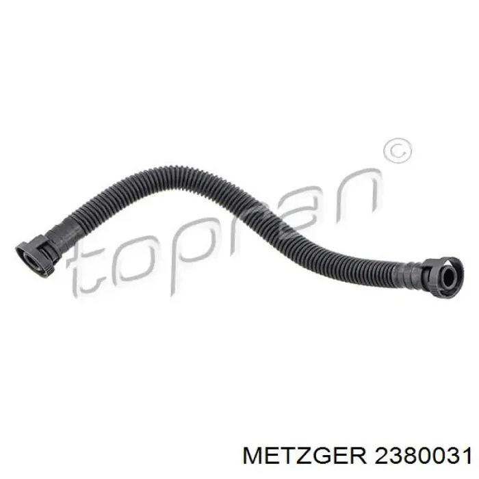 2380031 Metzger tubo de ventilacion del carter (separador de aceite)