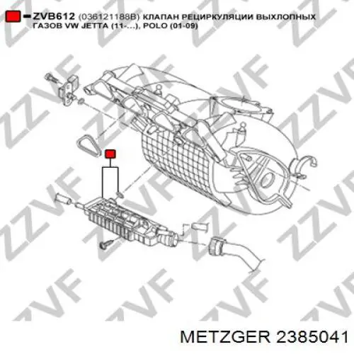 Comprar 2385041 Metzger Sistema de ventilación del cárter