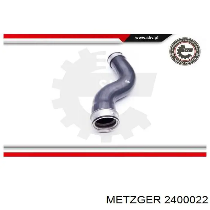 98770 Metalcaucho Manguera del intercooler