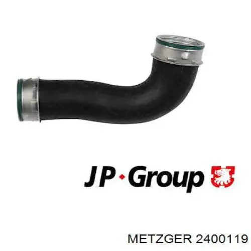 2400119 Metzger tubo flexible de aire de sobrealimentación inferior izquierdo