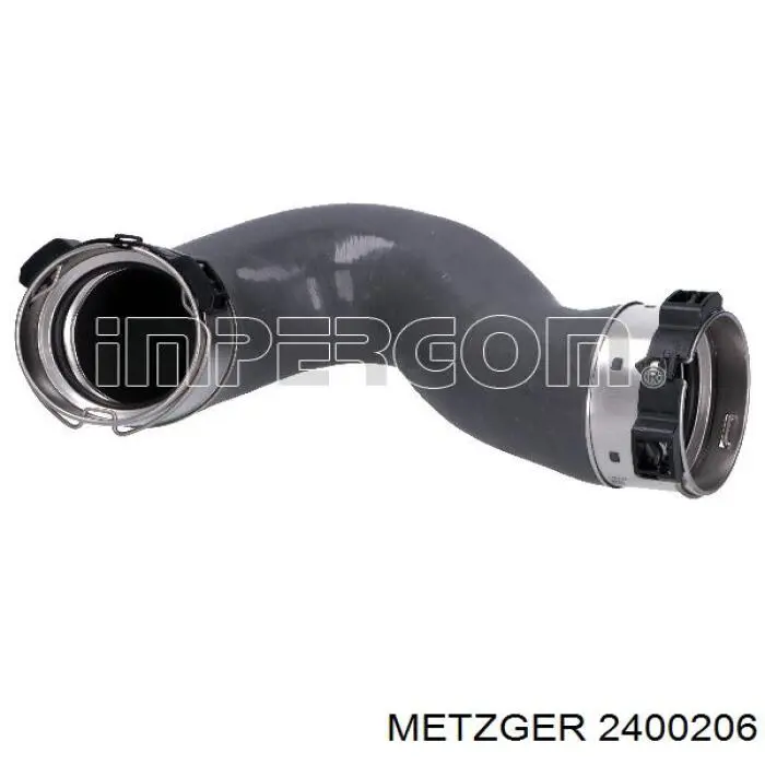 99209 Metalcaucho tubo flexible de aire de sobrealimentación derecho