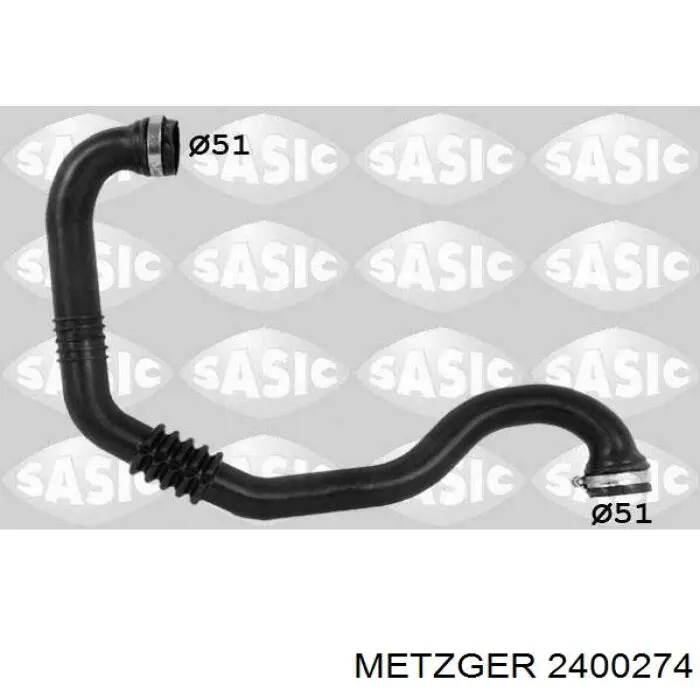 2400274 Metzger Manguera del intercooler