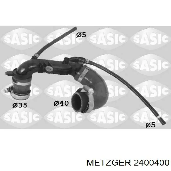 Tubo de salida de aire del turbocompresor 1446000Q0J Nissan/Infiniti