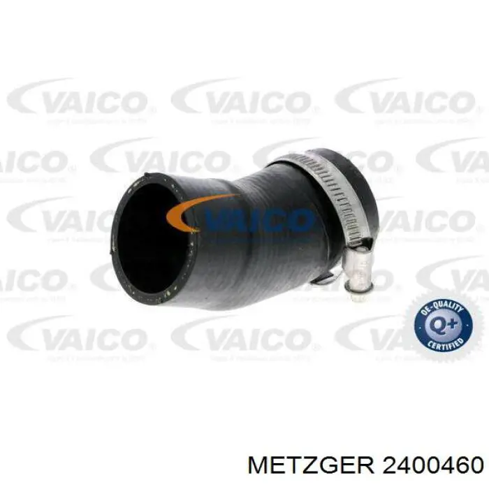 2400460 Metzger tubo flexible de aire de sobrealimentación inferior izquierdo