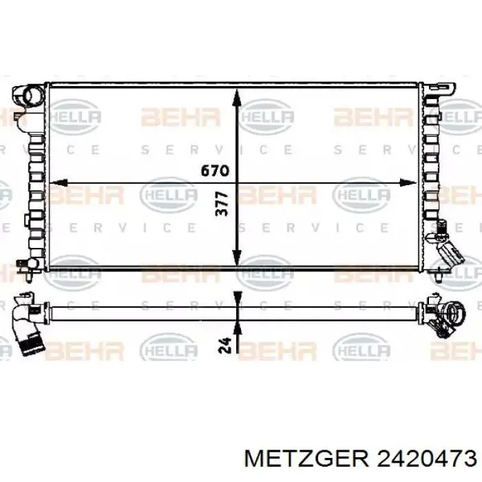 DNW021TT Thermotec manguera (conducto del sistema de refrigeración)