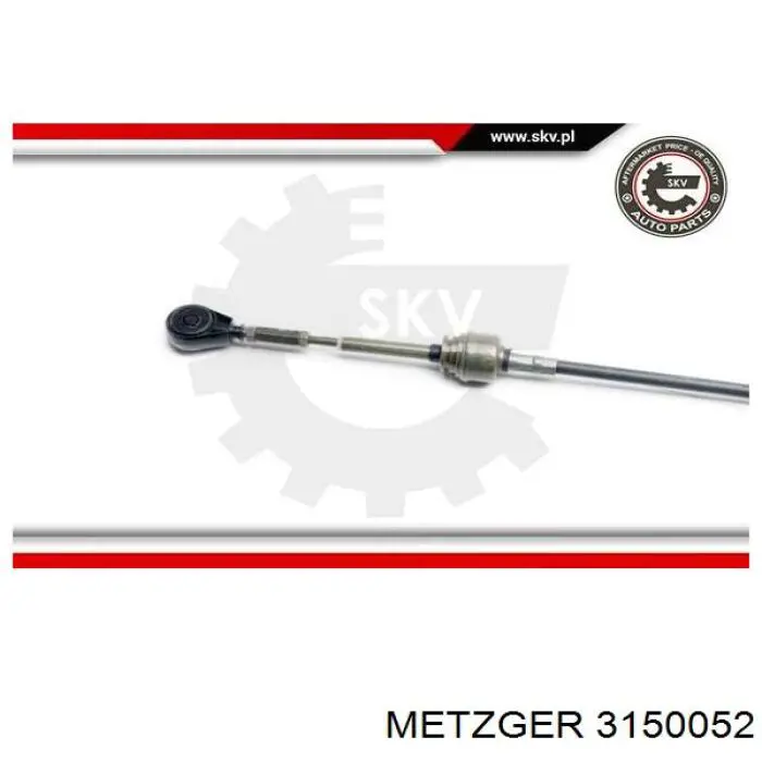 3150052 Metzger cable de accionamiento, caja de cambios (selección de marcha)