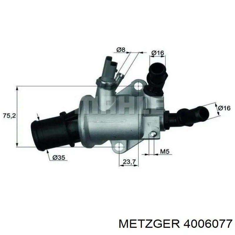 4006077 Metzger caja del termostato