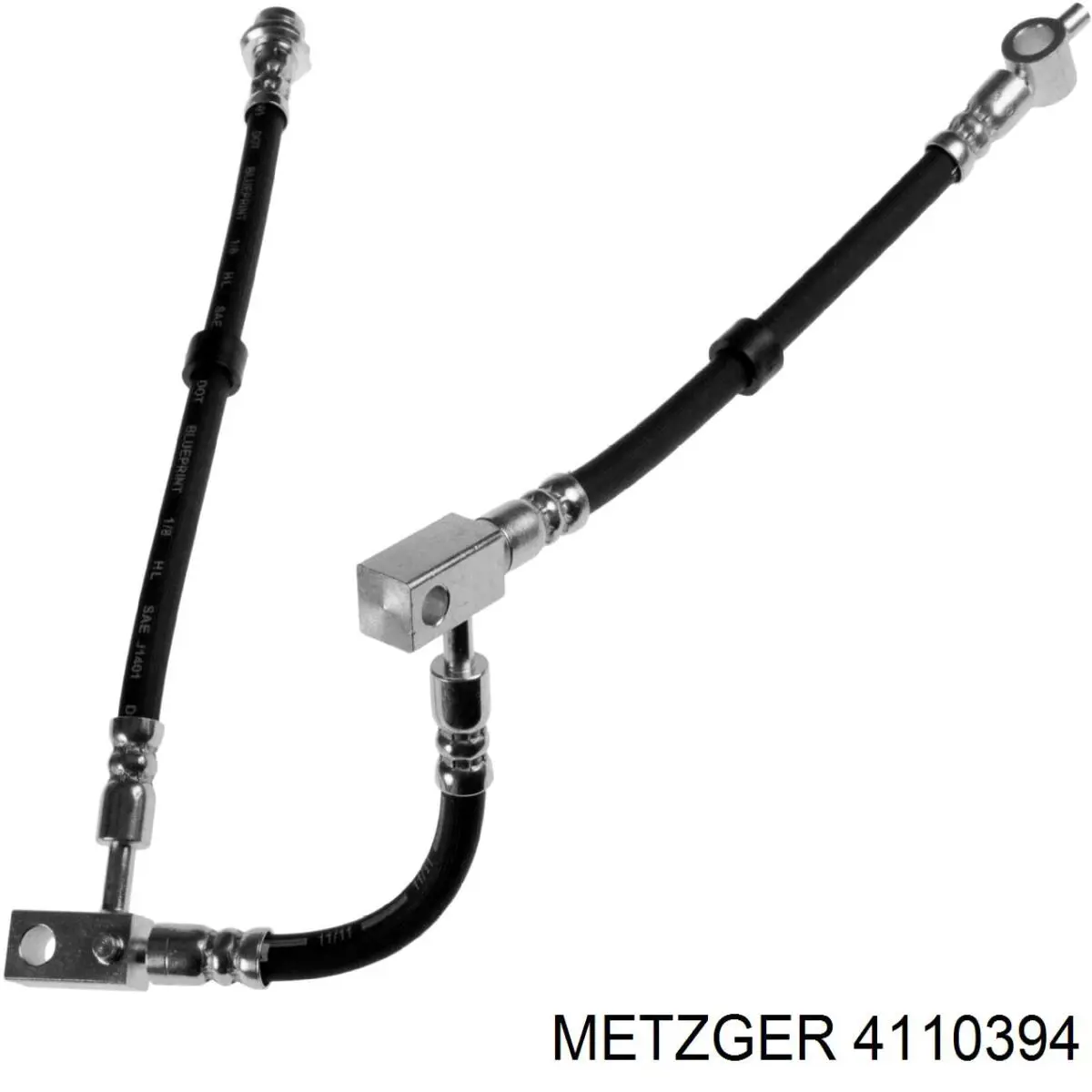 4110394 Metzger tubo flexible de frenos delantero derecho