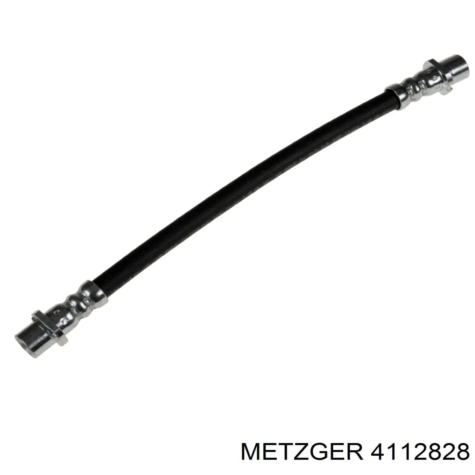 4112828 Metzger tubo flexible de frenos trasero