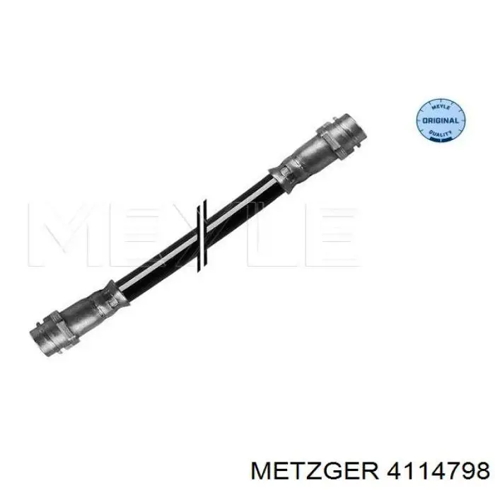 4114798 Metzger tubo flexible de frenos trasero