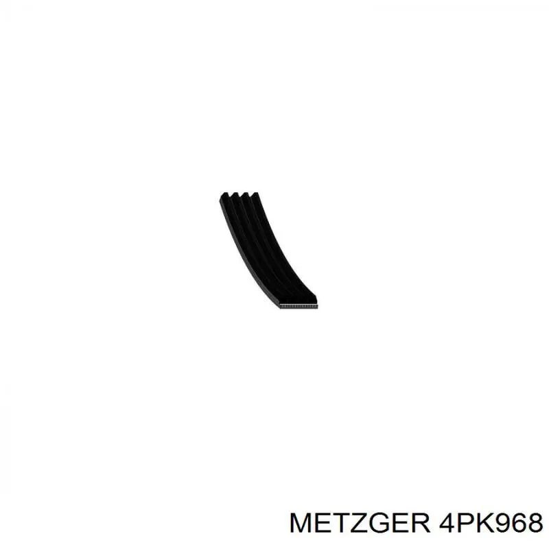 4PK968 Metzger correa trapezoidal