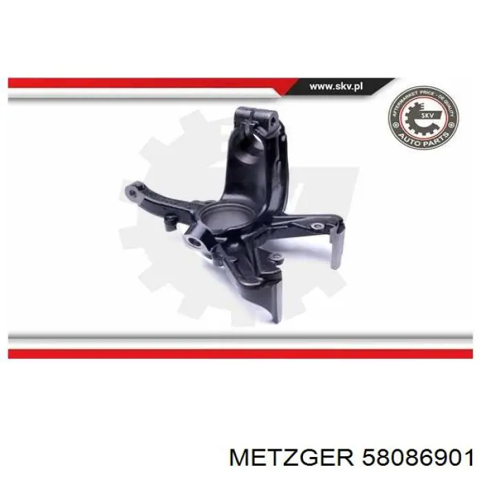 Mangueta delantera izquierda Metzger 58086901 precio, desde 71,15 EUR