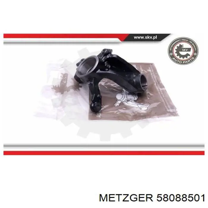 58088501 Metzger muñón del eje, suspensión de rueda, delantero izquierdo