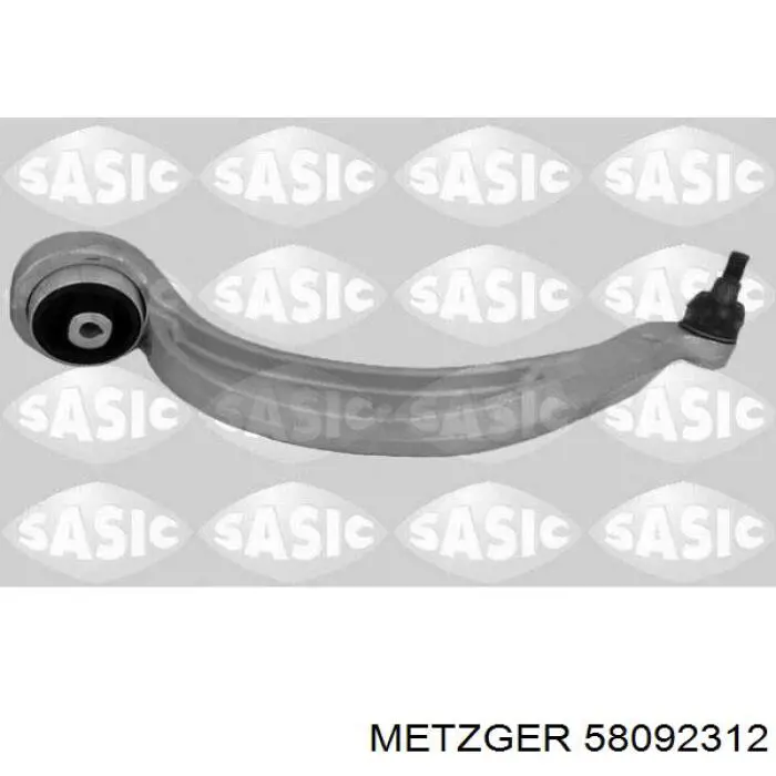58092312 Metzger barra oscilante, suspensión de ruedas delantera, inferior derecha