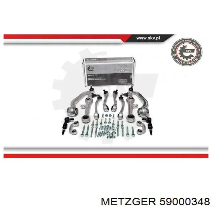 59000348 Metzger kit de brazo de suspension delantera