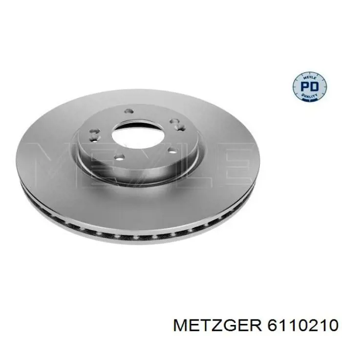 61102.10 Metzger disco de freno trasero