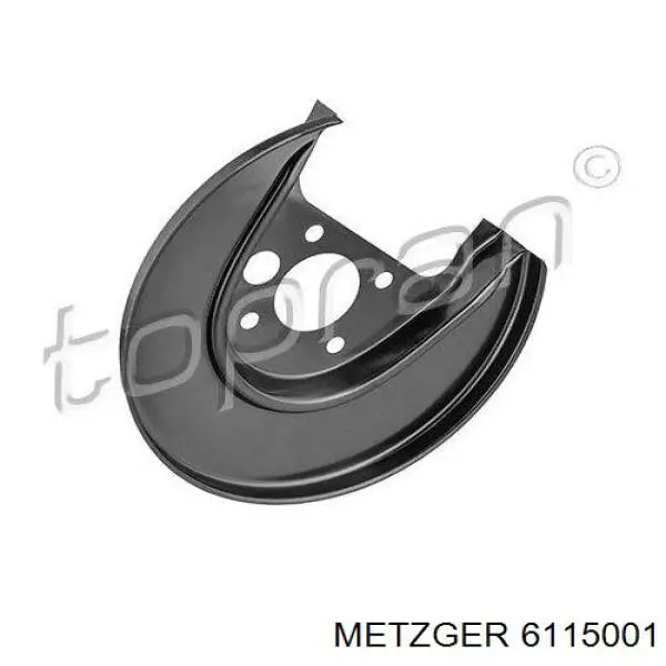Comprar 6115001 Metzger Protector de disco de freno trasero izquierdo