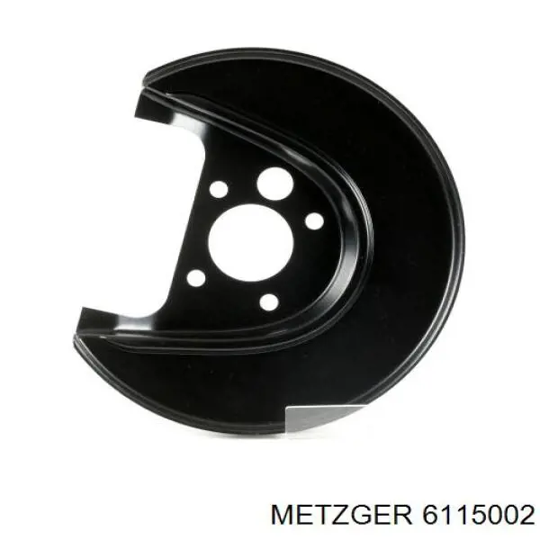 6115002 Metzger chapa protectora contra salpicaduras, disco de freno trasero derecho