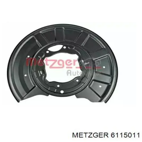 6115011 Metzger chapa protectora contra salpicaduras, disco de freno trasero izquierdo