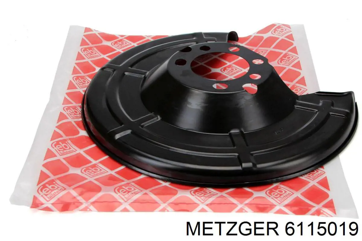 Protector de disco de freno trasero Metzger 6115019