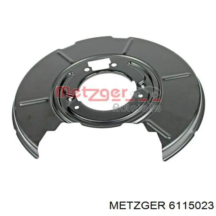 6115023 Metzger chapa protectora contra salpicaduras, disco de freno trasero derecho