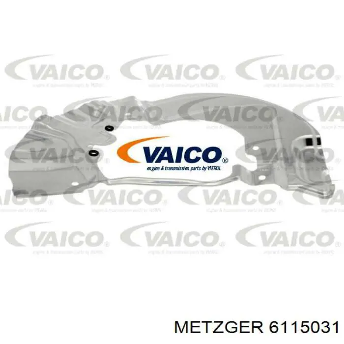 Comprar 6115031 Metzger Protector del disco de freno delantero izquierdo