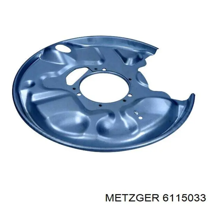 Protector de disco de freno trasero izquierdo Metzger 6115033