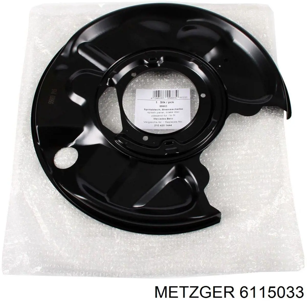 Protector de disco de freno trasero izquierdo Metzger 6115033 precio, desde 25,32 EUR