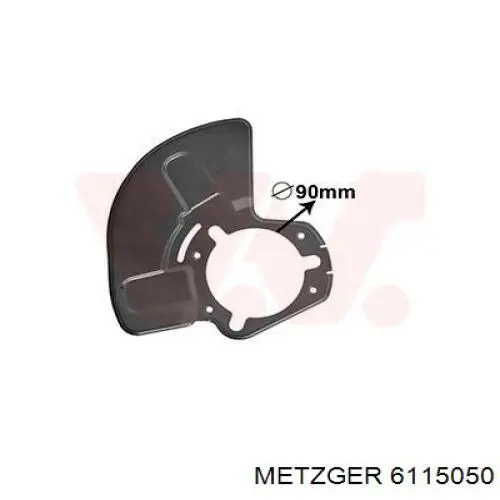 Comprar 543094 Opel Protector de disco de freno delantero derecho
