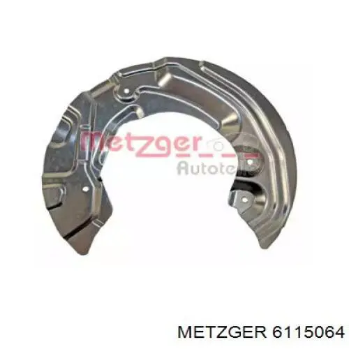 6115064 Metzger chapa protectora contra salpicaduras, disco de freno delantero derecho