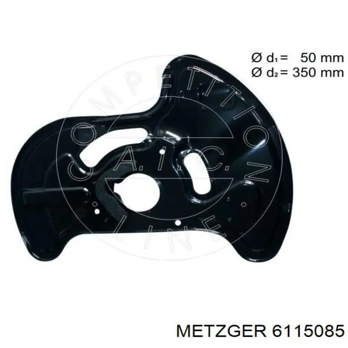 Protector del disco de freno delantero izquierdo Mercedes A2044200744 precio, desde 41,53 EUR