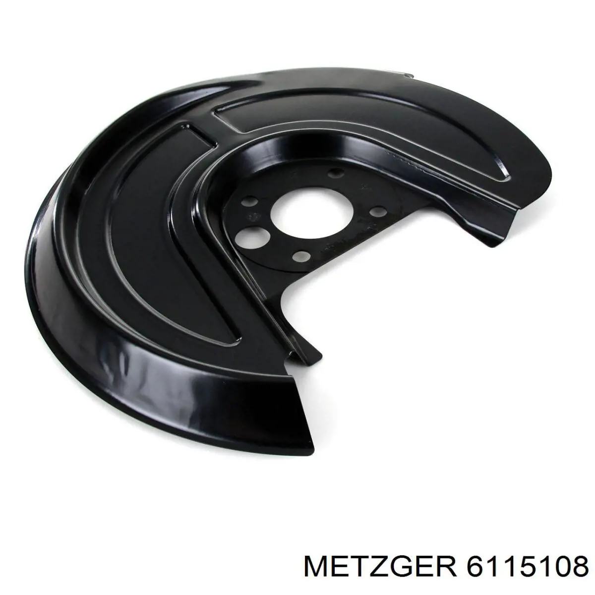6115108 Metzger chapa protectora contra salpicaduras, disco de freno trasero derecho