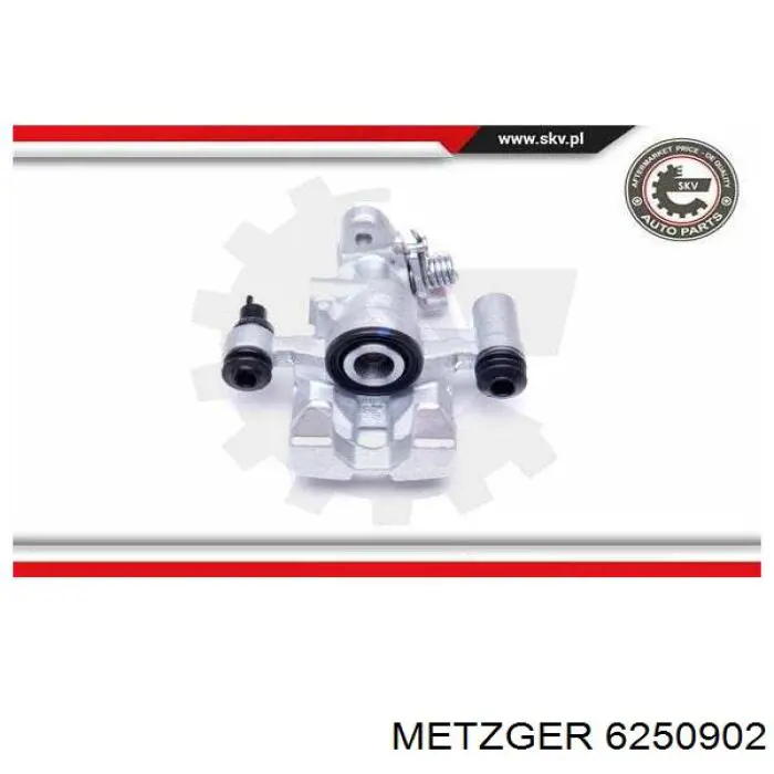 6250902 Metzger pinza de freno trasero derecho