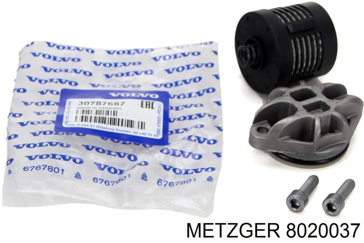 Filtro del diferencial trasero (embrague Haldex) Metzger 8020037