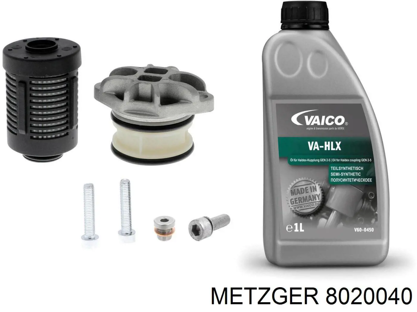 8020040 Metzger filtro hidráulico, embrague haldex