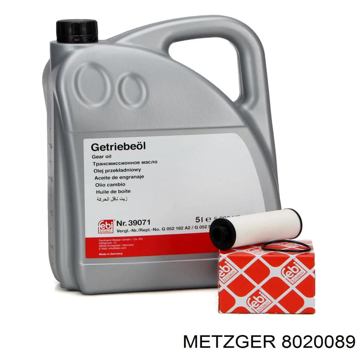 8020089 Metzger filtro caja de cambios automática
