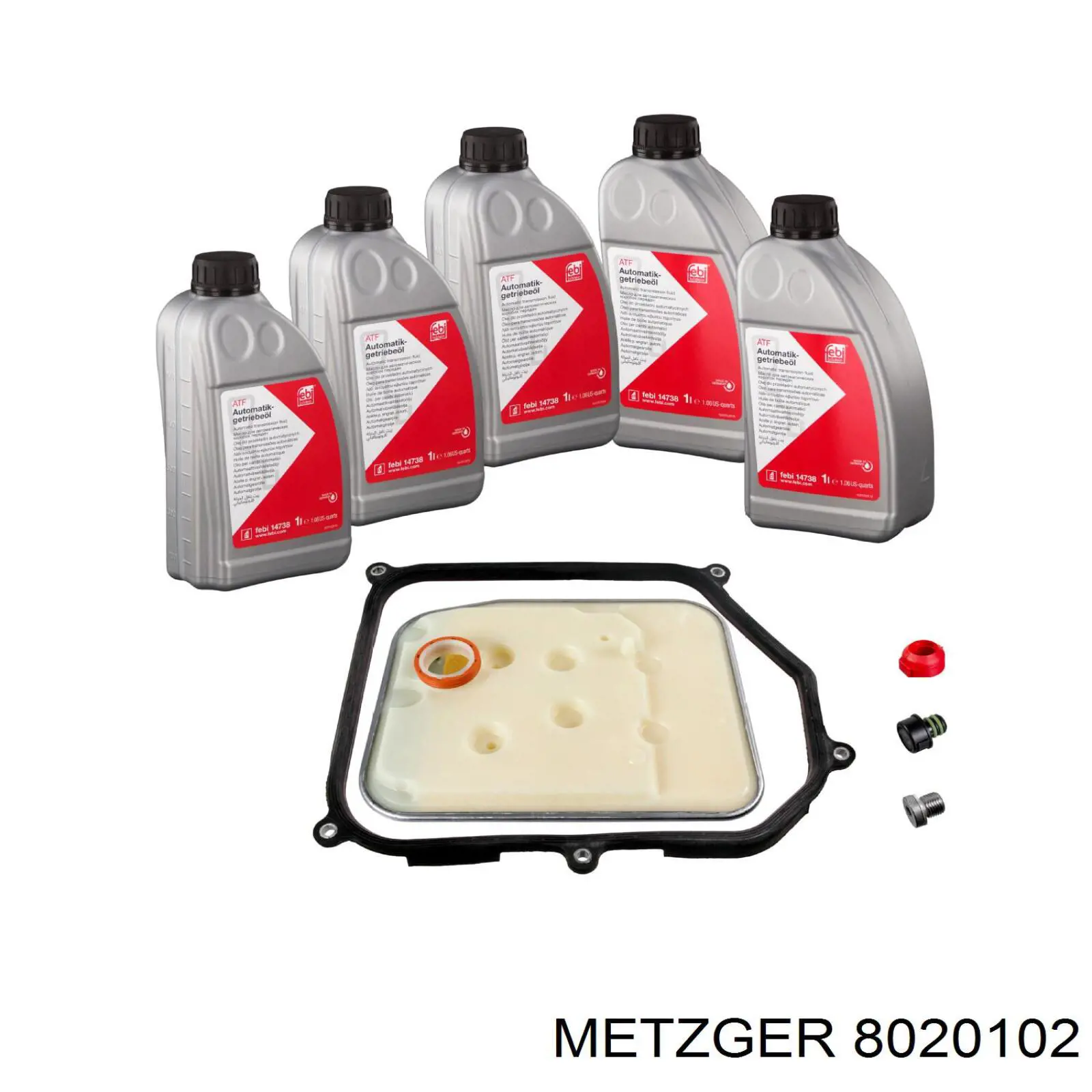 8020102 Metzger filtro de transmisión automática