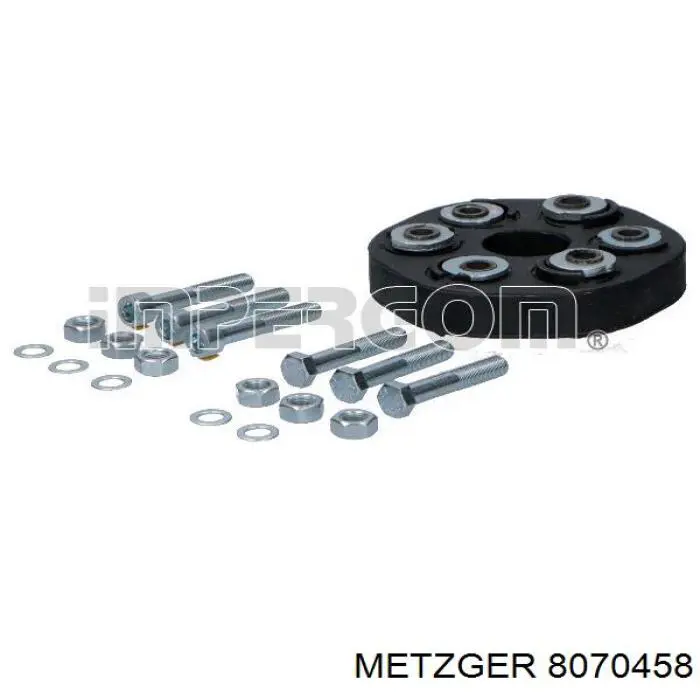 8070458 Metzger Acoplamiento elástico delantero del cardán