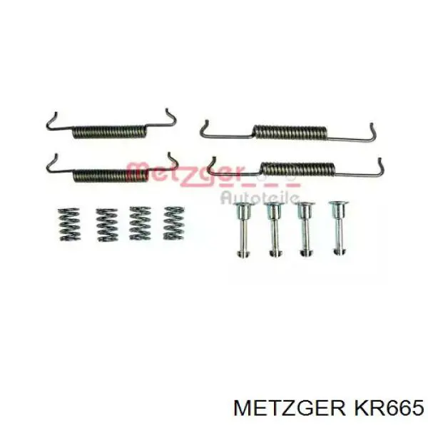 KR 665 Metzger juego de zapatas de frenos, freno de estacionamiento