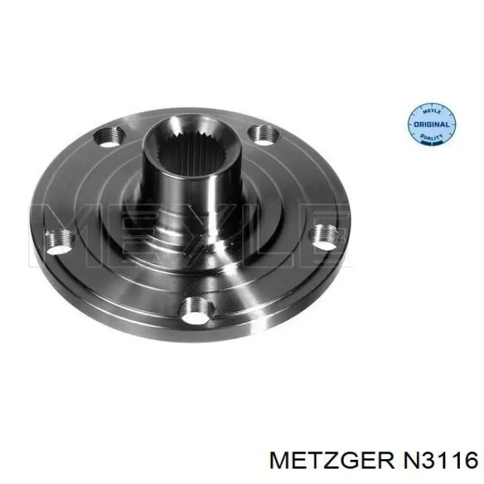 N3116 Metzger cubo de rueda delantero