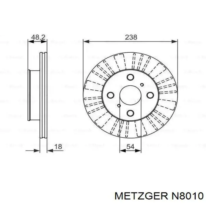 Cubo de rueda delantero Toyota Corolla E11