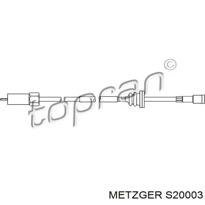 S20003 Metzger cable velocímetro